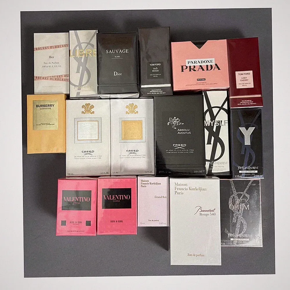 Assorted Brands Eau de Parfum Spray Sample Size Fragrance Lot, Assorted