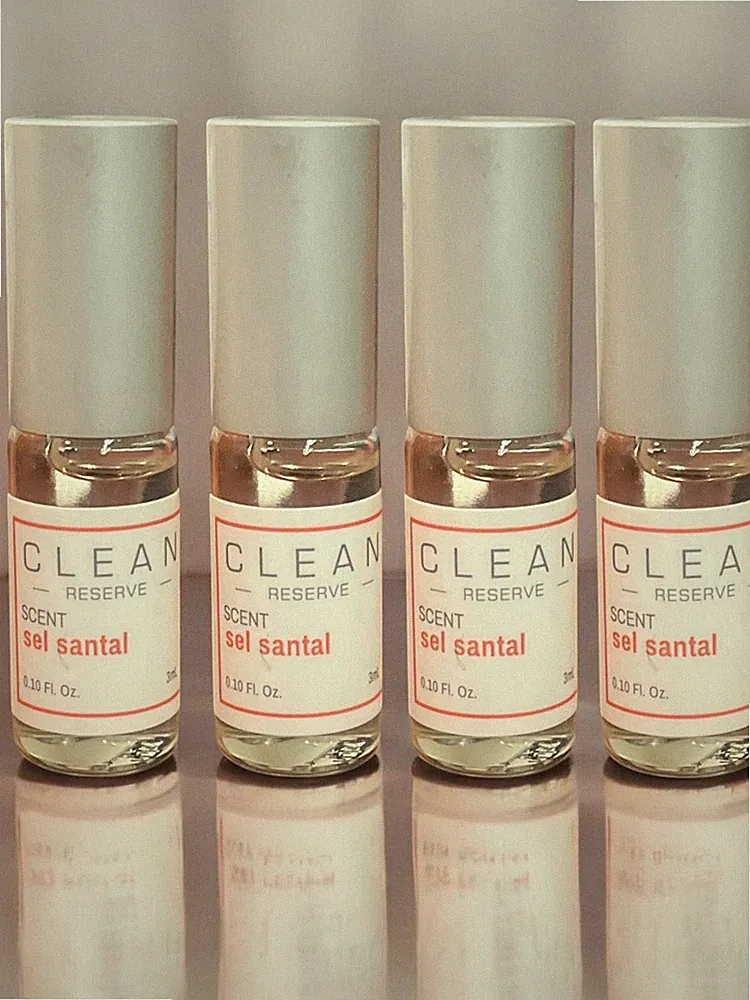 Lot Of 4 Clean Reserve Sel Santal Eau De Parfum Perfume Rollerball .10oz 3ml New