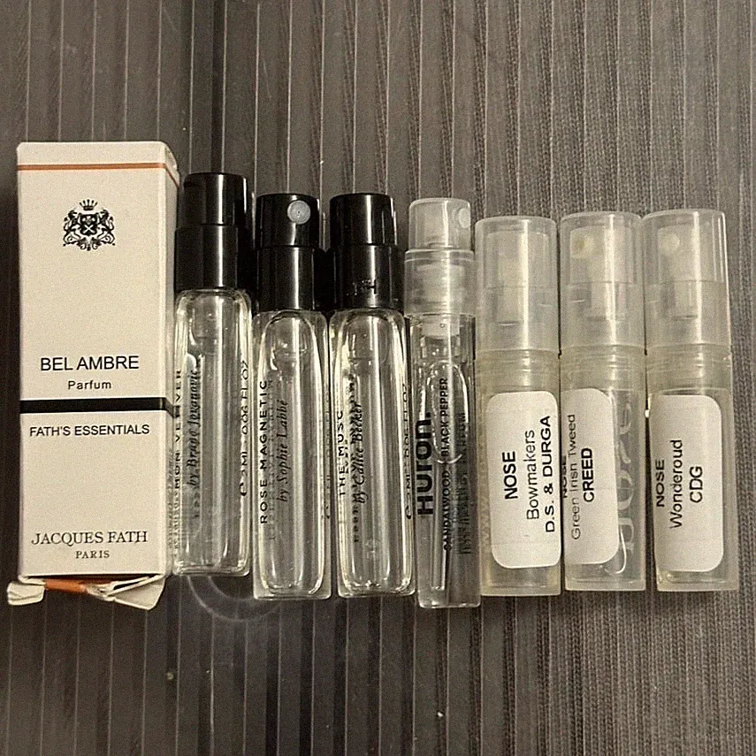 Men's Niche Fragrance Sample Lot Essential Parfums Nose Jacques Fath Huron NEW