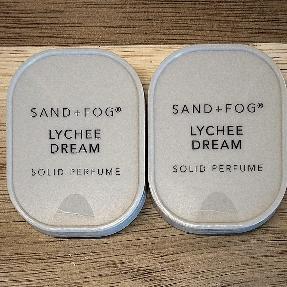 Sand + Fog Lychee Dream Solid Perfume 2x Small .10oz Layering Fragrance Sealed